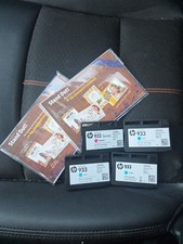 Office Jet 933 Cyan and Magenta Ink Cartridges + Two Packs of Photo Cards picture