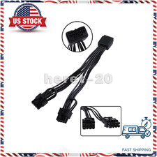  Dual 8Pin to 16Pin Graphics Card Power Supply Adapter Cable and GPU 19CM picture