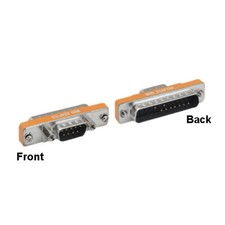 KNTK Mini DB9 Male to DB25 Male Adapter AT Modem RS-232 Connector Data picture