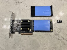 Sonnet M.2 2x4 Low-profile SSD PCle Card • Two M.2 NVMe SSD slots • Up to 16TB picture