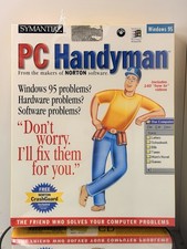 Symantec PC Handyman Vintage Windows 95 Software Sealed Box Norton picture