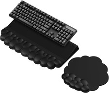 Cloud Wrist Rest for Keyboard and Mouse, Keyboard Riser Pad for Desktop picture
