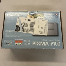 Canon PIXMA iP100 Portable Inkjet Photo Printer 1446B002 Brand New In Box picture