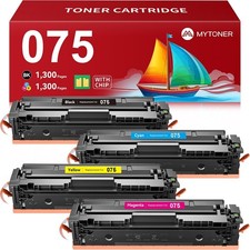 MYTONER 075 Cartridges 4-Pack BCMY Chip [Compatible With Canon] Toner picture