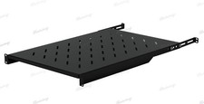 RAISING ELECTRONICS Fixed Rack Server Shelf 1U 19 inch Shelves 4 Post Rack Mo... picture
