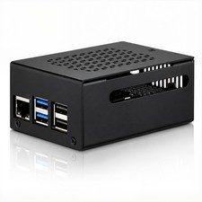 Aluminum Metal Case Raspberry Pi 5 Space Active Cooler NVMe POE HAT Vented picture