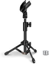 JCWINY Portable Microphone Stand Adjustable Height for Dynamic Microphones picture