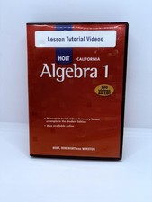 Algebra 1, Grade 8 Lesson Tutorial Video Cd-rom: Holt Algebra 1 C picture