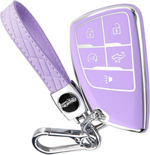 Key Fob Cover for Chevy GMC with Keychain, Silverado Sierra Tahoe Suburban Equin picture