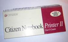 Vintage Citizen Notebook Printer II User's Guide Manual Windows 3.1 (1994) picture