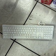HP Keyboard Slim USB White with Numeric Keypad HSA-D004K Wired QWERTY Computer picture