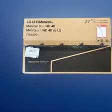 LG 27UL600-W 27” 4K UHD Monitor - Screen Lines Defect - For Parts/Repair picture
