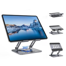 ORICO Aluminum 360 Rotating Foldable Tablet Stand FB2 Gray Japan Import picture