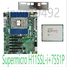 AMD ™ Supermicro H11SSL-i + 7551P 32cores 64threads 2.0 GHz motherboard+ CPU picture