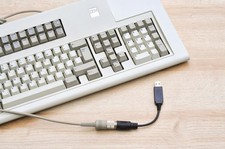 tinkerBOY IBM Terminal Keyboard (240 Degree 5pin) to USB Converter with QMK VIAL picture