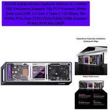 Explorer Edition M.2 NVMe SSD Enclosure,Support 10s PLP Prevents Write Data L... picture