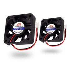 Icstation 2 PCS Brushless DC Cooling Fan 50mm x 50mm x 10mm, 5010 12V 2 Pin 0... picture