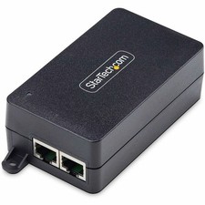 StarTech 1-Port 2.5GbE PoE+ Injector, Multi-Gigabit 10M/100M/1G/2.5G Ethernet, picture