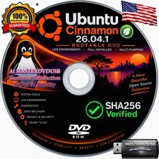 Ubuntu Cinnamon 26.04.1 Bootable DVD  64-Bit Live Installer | SHA256 Verified | picture