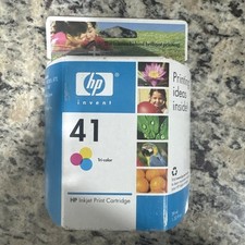 HP 41 Tri Color Inkjet Print Cartridge Genuine Sealed Install Before 11/2006 picture