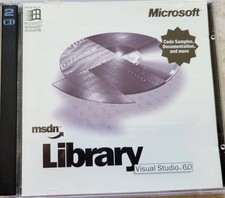 Vintage - Microsoft Visual Studio 6.0 by MSDN Library, 2 CDs, 1998 picture