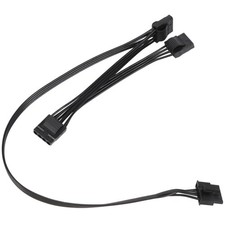 3X(5Pin 1 to 3 Peripheral 4 Pin  IDE 5P PSU  Supply Cable for Cooler7670 picture