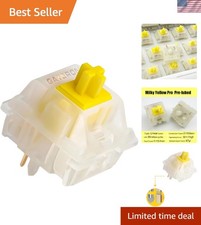 Milky Yellow Pro V2 Linear Keyboard Switches,36PCS picture