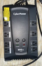 Cyber Power 800va Avr Surge Black Protector/Battery Backup Model CP800AVRa picture