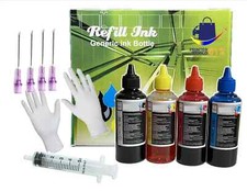 4 Bulk refill ink kit for EPSON inkjet printer 4 colors 4x100ml CISS Refillable picture