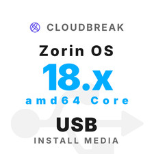 Zorin OS 18.x amd64 Core Bootable/Live Install USB NEW picture