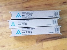 3 New OEM Ricoh MP C305 Cyan Toner 842122 picture