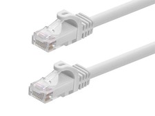 Flexboot Cat6 Ethernet Patch Cable Network RJ45 Stranded UTP 24AWG 0.5ft White picture