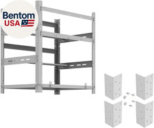 The Sluice V.2 12 GPU Mining Rig Frame and 4 Pcs of Stacking Brackets (White) picture