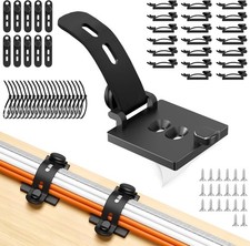 20PCS Cable Management Kit Adhesive Cable Clips 20 Adjustable Cable Holders picture