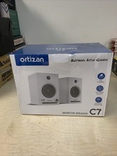 2 Pcs Bluetooth 5.3 Powered Sound Speaker Amp Desktop Home  Black Ortizan New picture