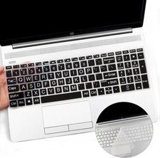 2PCS Keyboard Cover with Large Letters for HP Laptop 15.6 15-dy 15-dw 15-bw picture