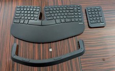 Microsoft Sculpt Ergonomic Wireless Keyboard & Riser & USB Dongle WORKS GREAT picture