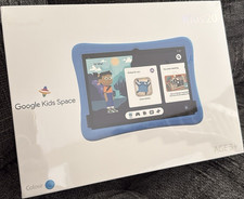Plimpton Kids Tablet 10 Inch Android 15 Google Kids Space 4GB+64GB Blue picture