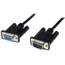 StarTech.com SCNM9FM2MBK 2M BLACK DB9 MODEM CABLE 2m Black RS232 Serial Zero ~E~ picture