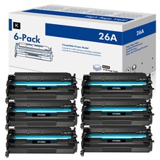 6 PK Fits For HP Laserjet Pro M402n MFP M426fdn CF226A 26A Black Toner Cartridge picture