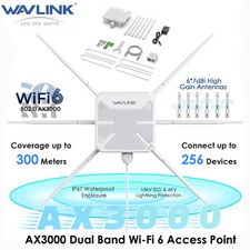 WAVLINK WiFi6 Outdoor Access Point: AX3000, IP67, 300m Range, Mesh & PoE Support picture