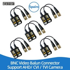 5 Pairs 5MP Passive HD BNC Video Balun Transceiver Transmitter AHD/TVI/CVI/CVBS picture
