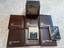 RADIO SHACK TRS-80 COMPUTER MODEM II SOFTWARE LIBRARY BOOKS FLOPPY DISCS BUNDLE picture