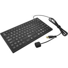 Siig JKUS0911S1 Washable Backlit Keyboard USB 2.0 Black 89 Key picture