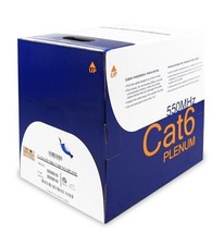 Wavenet WAVCAT6EPLENBL 1000 Ft Cat6e Plenum 600MHz Cable Blue picture