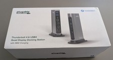 Plugable Quad-Monitor Thunderbolt 4/USB4/USB-C Dock for Windows/macOS picture