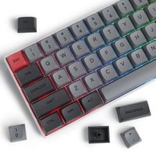 Minimalist Black XDA PBT Keycaps ISO For Mac Fits 60/65/75/96 Percent Boards picture