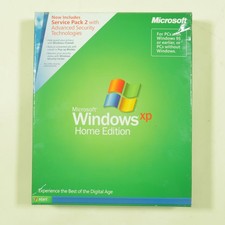 Microsoft Windows XP Home Edition Retail Service Pack 2 SP2 New Sealed Big Box picture