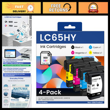 High-Yield Ink Cartridges Replacement for Brother LC65 LC61 - 4-Pack, Compatible picture