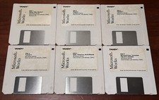 Microsoft Works 1987-1991 For Tandy 6 Disk 3.5” Floppy Software Vintage picture